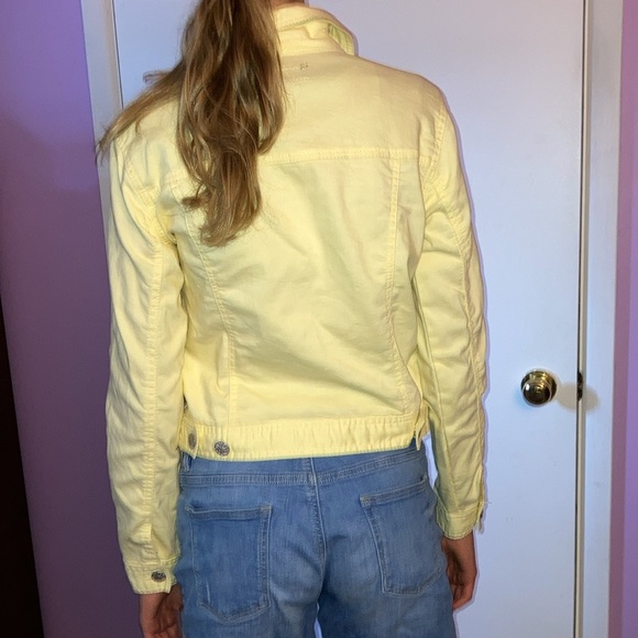 d. Jeans yellow crop jean jacket. Size S - Picture 6 of 6